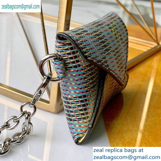 Louis Vuitton Monogram LV Pop Kirigami Necklace Envelope Pouch Bag M68613 Blue 2019