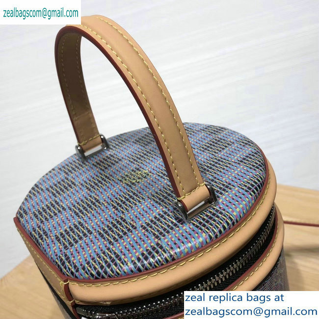 Louis Vuitton Monogram LV Pop Print Cannes Beauty Case Bucket Bag M55457 Blue 2019