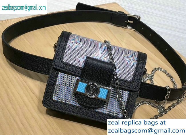 Louis Vuitton Monogram LV Pop Print Dauphine BB Bumbag M68619 Blue 2019