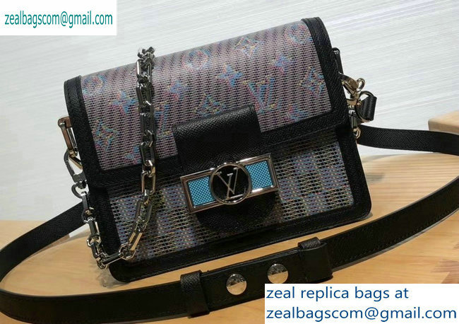 Louis Vuitton Monogram LV Pop Print Mini Dauphine Bag M55454 Blue 2019