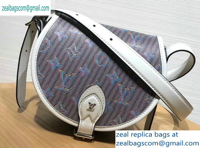 Louis Vuitton Monogram LV Pop Print Tambourin Bag M55460 Black 2019