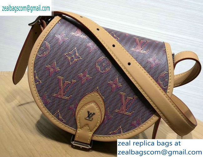 Louis Vuitton Monogram LV Pop Print Tambourin Bag M55460 Pink 2019