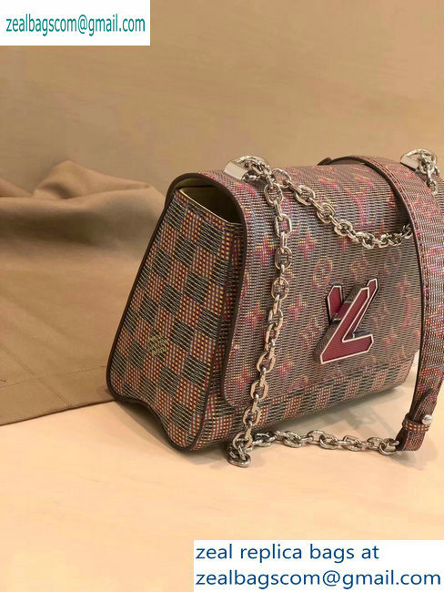 Louis Vuitton Monogram LV Pop Print Twist MM Bag M55480 Pink 2019