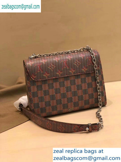 Louis Vuitton Monogram LV Pop Print Twist MM Bag M55480 Pink 2019