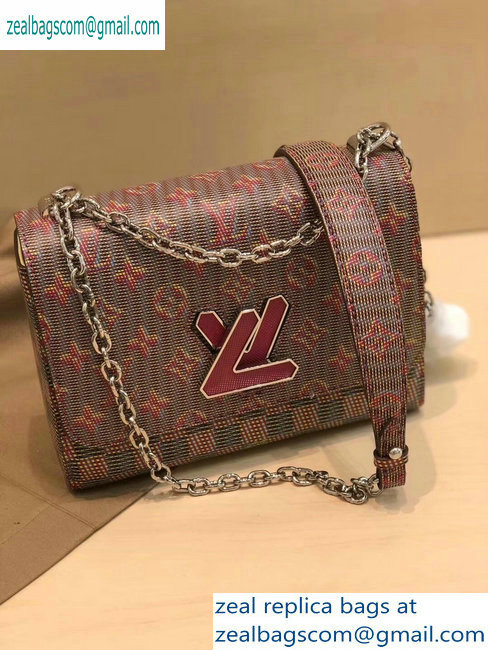 Louis Vuitton Monogram LV Pop Print Twist MM Bag M55480 Pink 2019