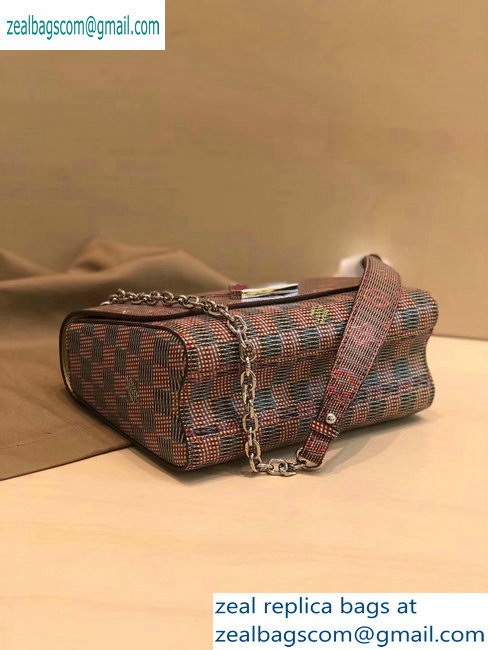 Louis Vuitton Monogram LV Pop Print Twist MM Bag M55480 Pink 2019