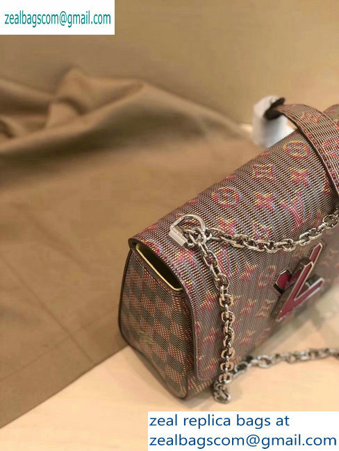 Louis Vuitton Monogram LV Pop Print Twist MM Bag M55480 Pink 2019