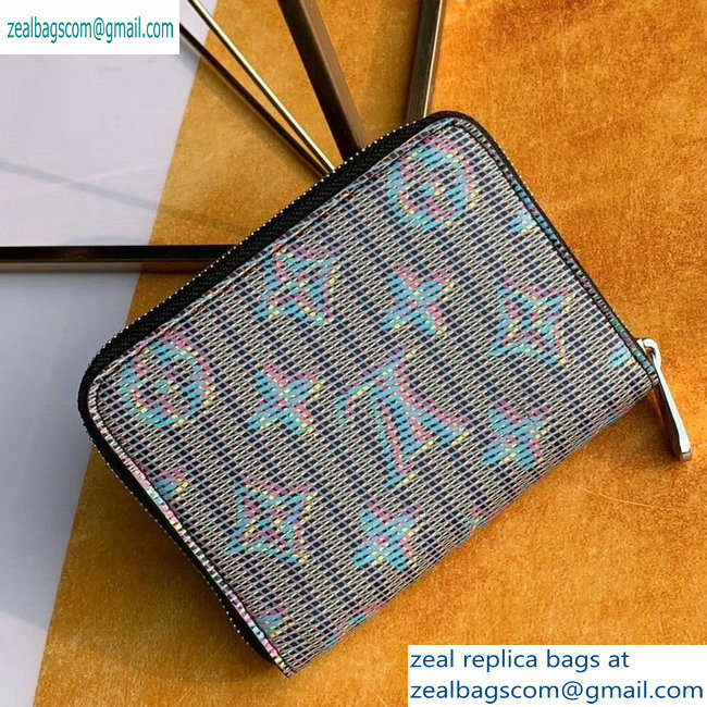Louis Vuitton Monogram LV Pop Zippy Coin Purse M68663 Blue 2019