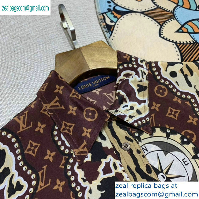 Louis Vuitton Monogram and Animal Print Shirt 2019