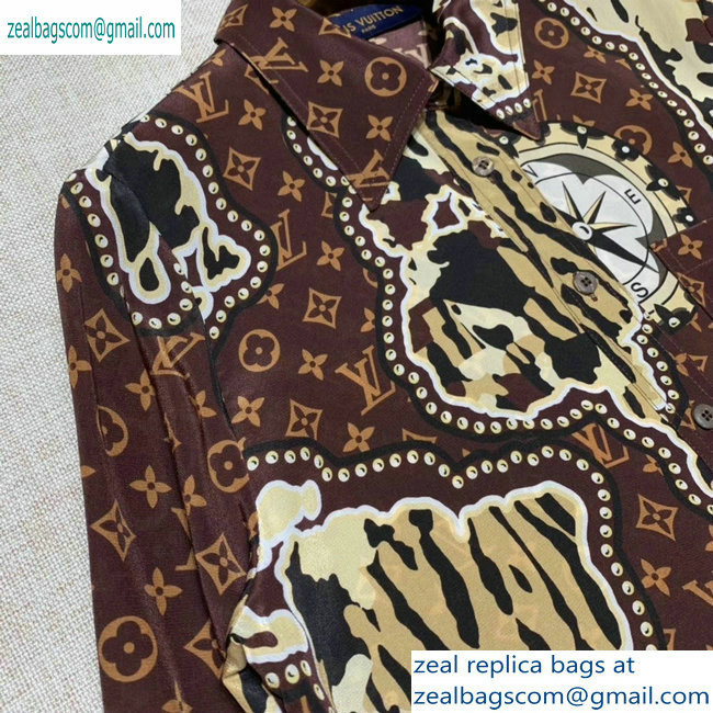 Louis Vuitton Monogram and Animal Print Shirt 2019