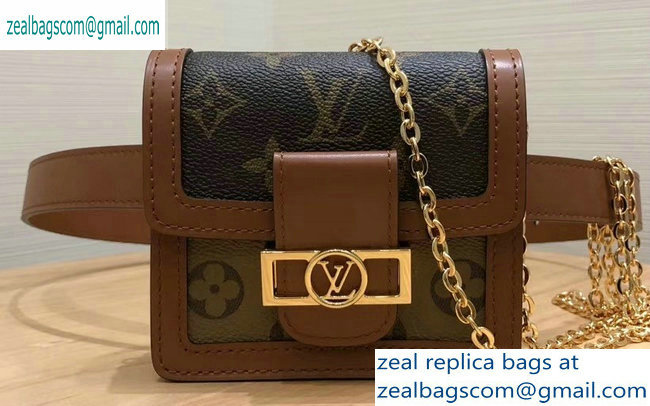 Louis Vuitton Monogram and Monogram Reverse Canvas Dauphine BB Bumbag M68621 2019 - Click Image to Close