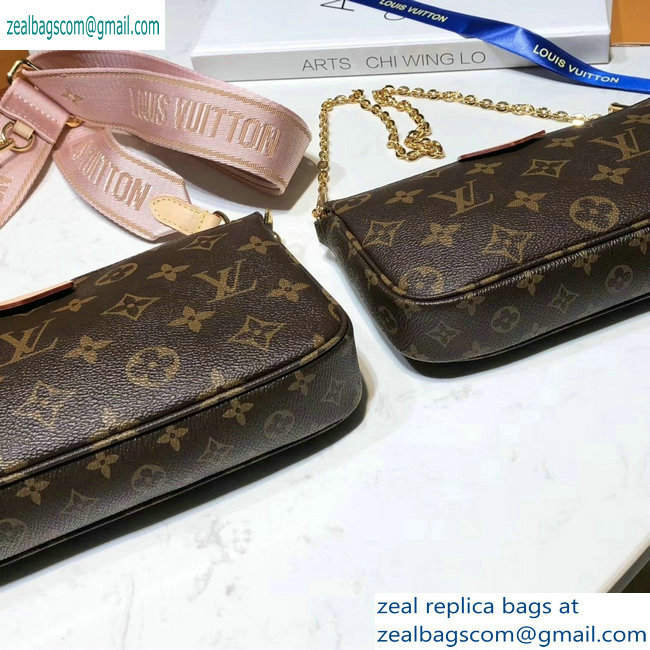 Louis Vuitton Multi-Pochette Accessoires Bag pink