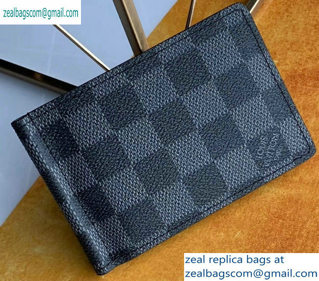 Louis Vuitton Pince Wallet N61000 Damier Graphite Canvas