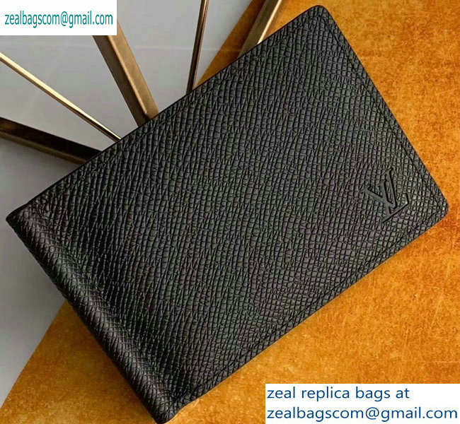 Louis Vuitton Pince Wallet Taiga Leather M62978 Black - Click Image to Close