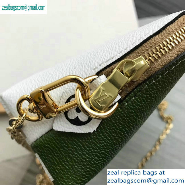 Louis Vuitton Pochette Cosmetique Cosme XL Bag with Chain M67693 Khaki