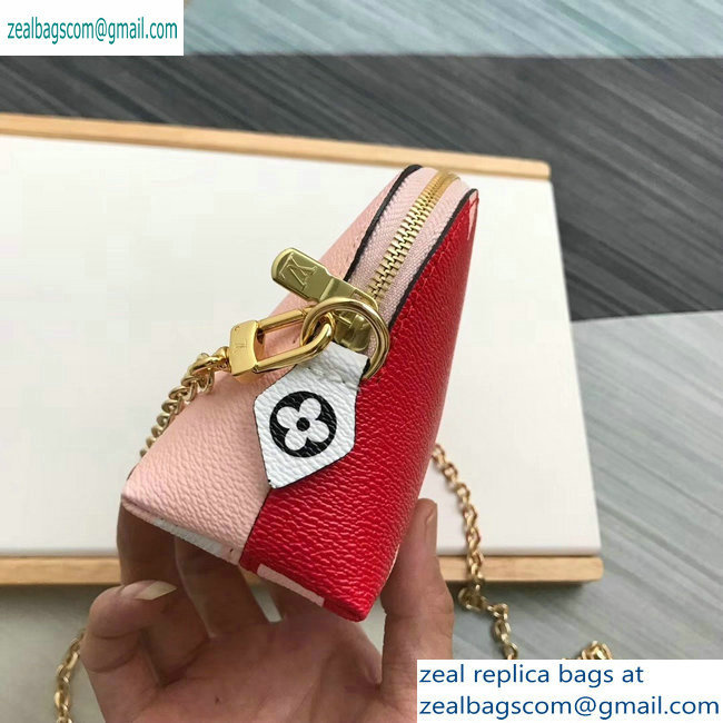 Louis Vuitton Pochette Cosmetique Cosme XL Bag with Chain M67694 Rouge