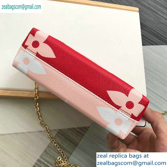 Louis Vuitton Pochette Cosmetique Cosme XL Bag with Chain M67694 Rouge