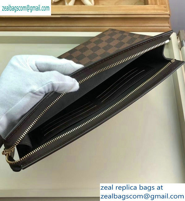 Louis Vuitton Pochette Voyage MM Bag Damier Ebene Canvas N41696