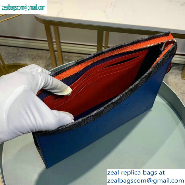 Louis Vuitton Pochette Voyage MM Bag Epi Leather M62912 Blue
