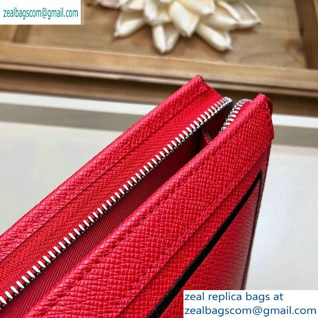 Louis Vuitton Pochette Voyage MM Bag Taiga Leather Outline M63397 Red/Black