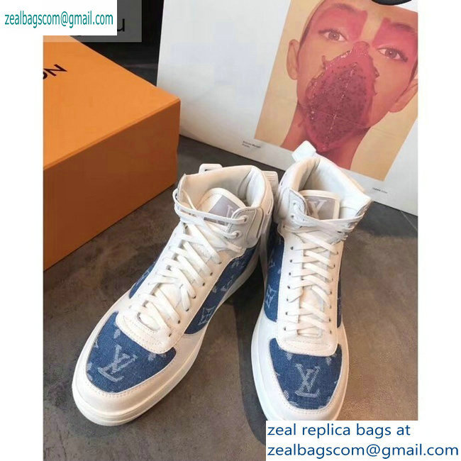 Louis Vuitton Rivoli Sneakers Boots Blue 2019