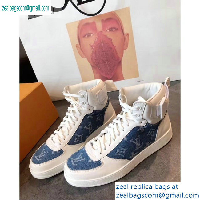 Louis Vuitton Rivoli Sneakers Boots Blue 2019