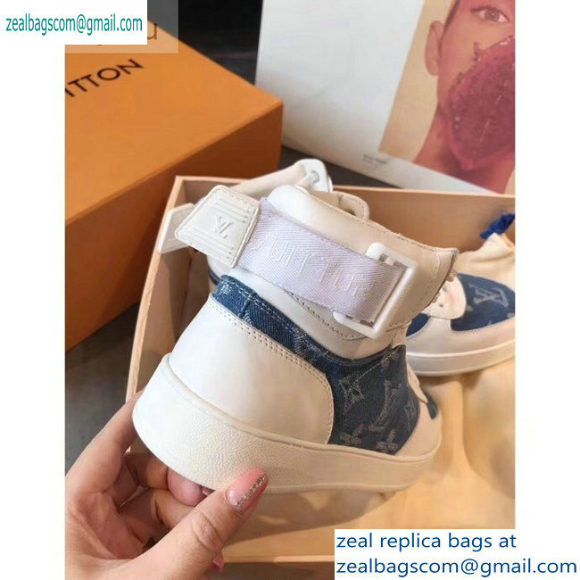 Louis Vuitton Rivoli Sneakers Boots Blue 2019