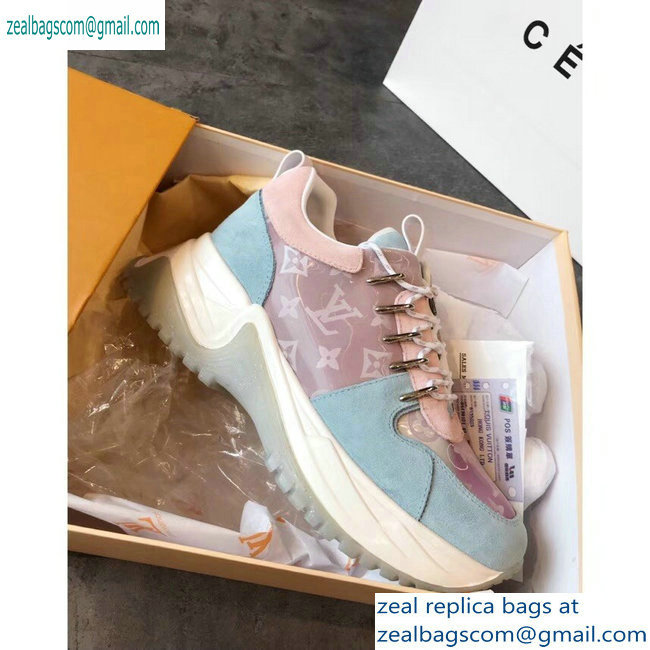Louis Vuitton Run Away Pulse Sneakers Iridescent Prism Baby Blue 2019