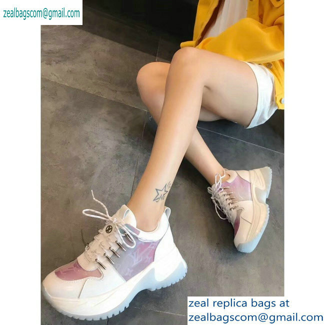 Louis Vuitton Run Away Pulse Sneakers Iridescent Prism Baby Blue 2019