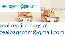 Louis Vuitton Square Earrings Pink Gold