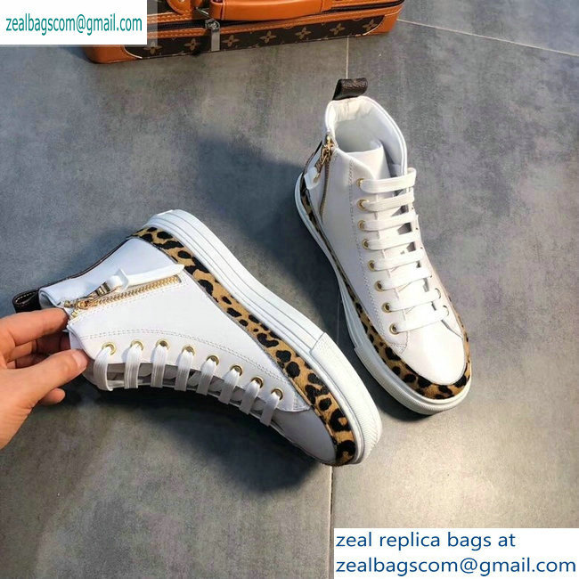 Louis Vuitton Stellar Sneakers Boots Leopard Print 2019