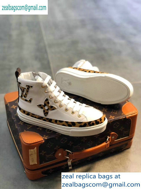 Louis Vuitton Stellar Sneakers Boots Leopard Print 2019