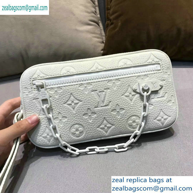 Louis Vuitton Taurillon Monogram Pochette Volga Pouch Bag M53554 white 2019 - Click Image to Close