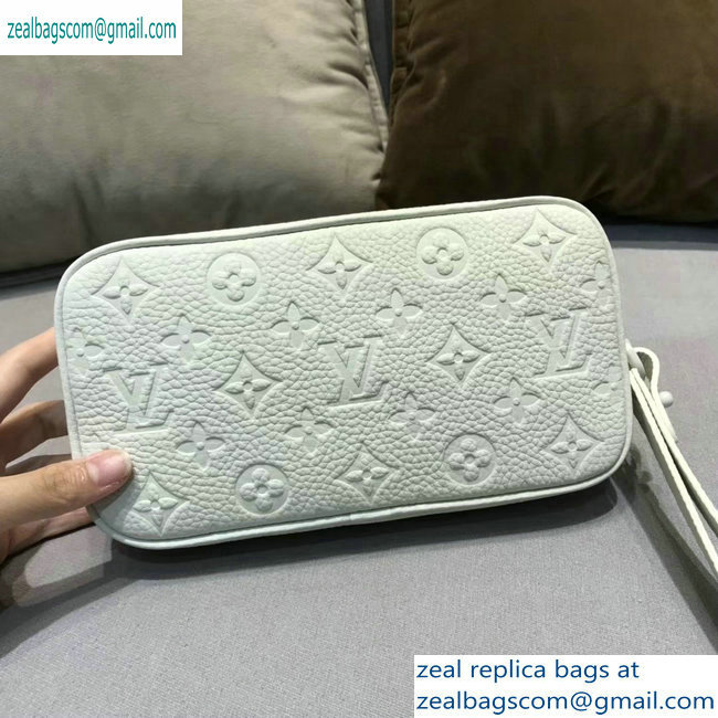 Louis Vuitton Taurillon Monogram Pochette Volga Pouch Bag M53554 white 2019