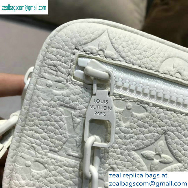 Louis Vuitton Taurillon Monogram Pochette Volga Pouch Bag M53554 white 2019 - Click Image to Close