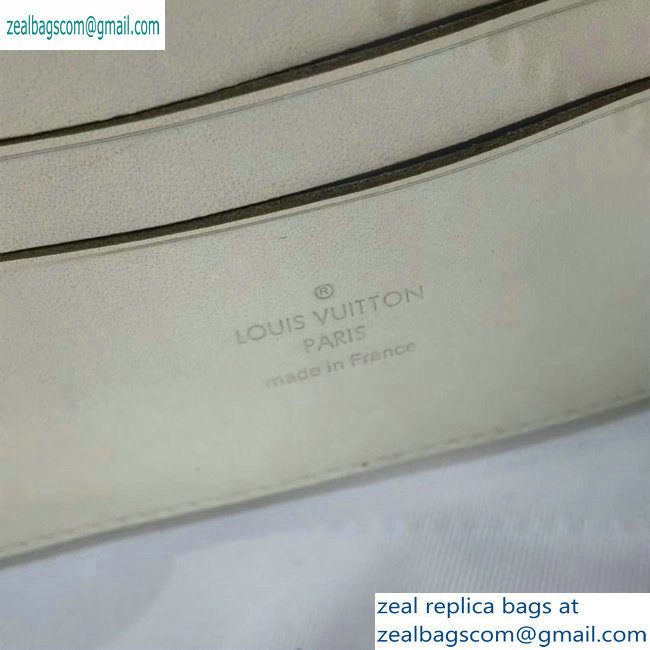 Louis Vuitton Taurillon Monogram Pochette Volga Pouch Bag M53554 white 2019