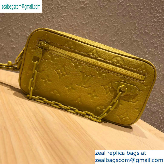 Louis Vuitton Taurillon Monogram Pochette Volga Pouch Bag M53554 yellow 2019 - Click Image to Close