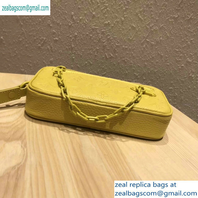 Louis Vuitton Taurillon Monogram Pochette Volga Pouch Bag M53554 yellow 2019 - Click Image to Close