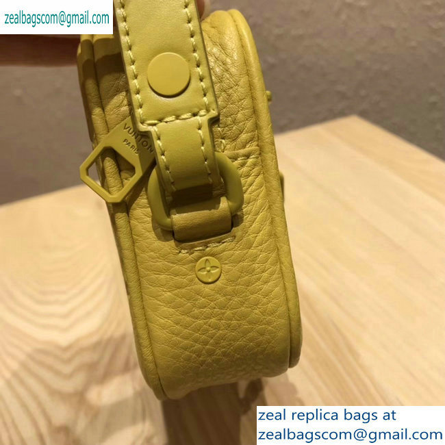 Louis Vuitton Taurillon Monogram Pochette Volga Pouch Bag M53554 yellow 2019