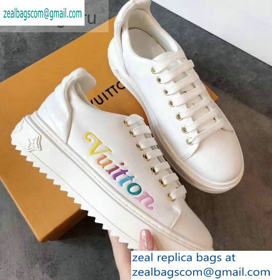 Louis Vuitton Time Out Sneakers New Wave Quilted White 2019 - Click Image to Close