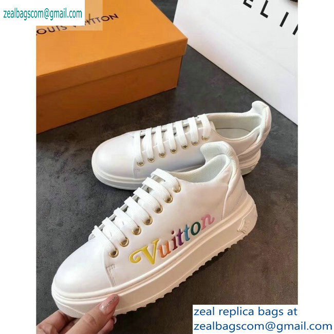 Louis Vuitton Time Out Sneakers New Wave Quilted White 2019 - Click Image to Close