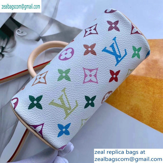 Louis Vuitton Vintage Monogram Canvas Nano Speedy Turenne Bag M92645 White/Multicolor