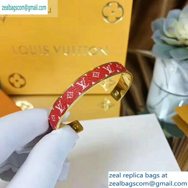 Louis Vuitton Wild LV Bracelet Monogram Canvas Red M67785