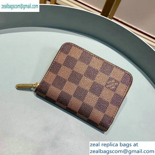 Louis Vuitton Zippy Coin Purse Damier Ebene Canvas N63070 Brown