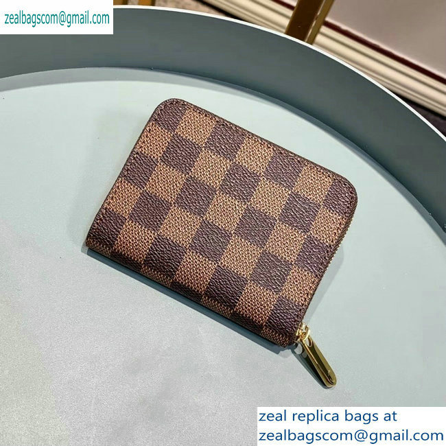 Louis Vuitton Zippy Coin Purse Damier Ebene Canvas N63070 Brown