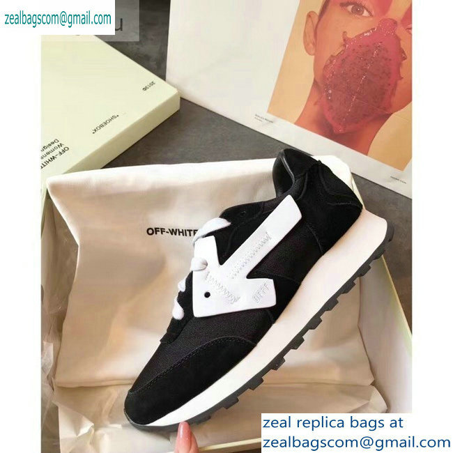 Off-White Hg Runner Low-Top Suede Sneakers Black 2019