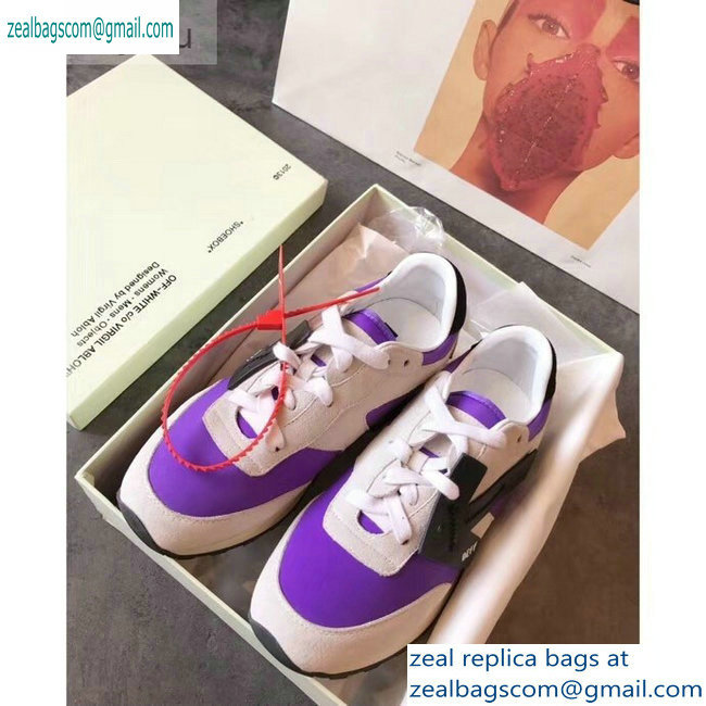 Off-White Hg Runner Low-Top Suede Sneakers Purple 2019