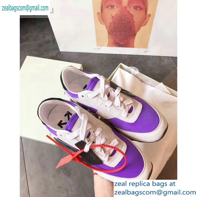 Off-White Hg Runner Low-Top Suede Sneakers Purple 2019