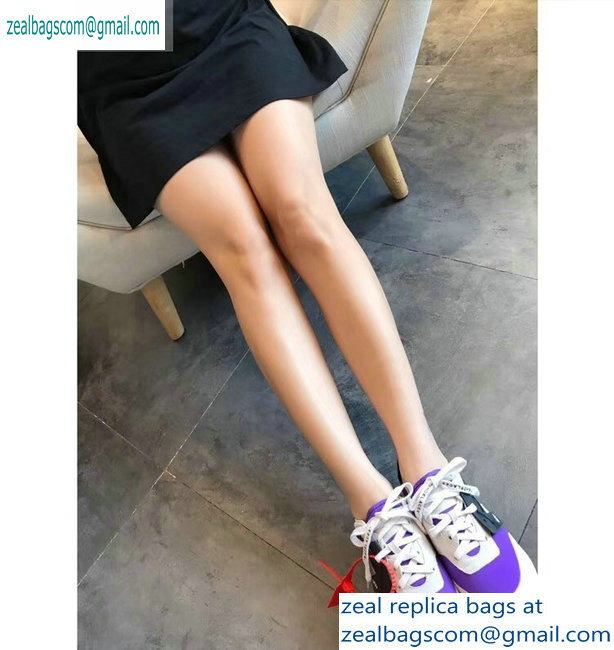 Off-White Hg Runner Low-Top Suede Sneakers Purple 2019 - Click Image to Close