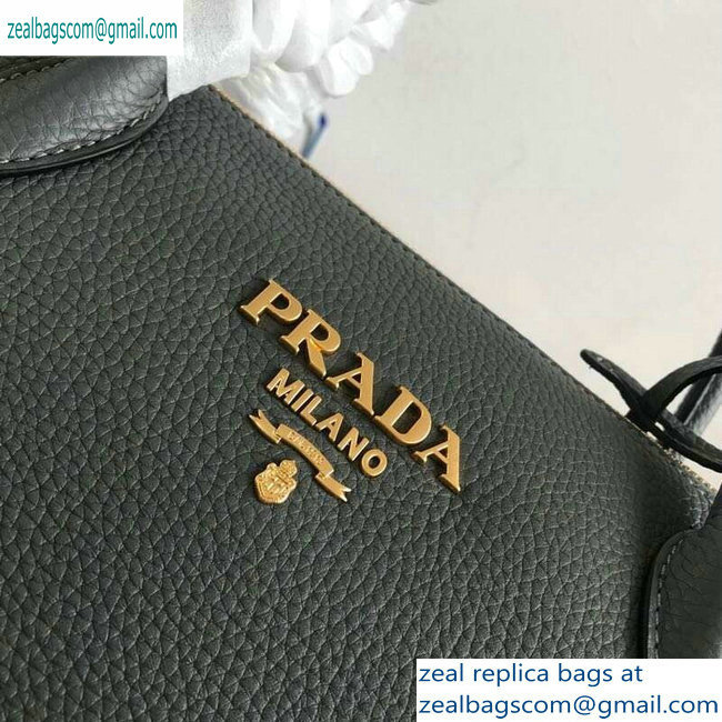 PRADA Calf leather TOTE bag 1BA157 gray